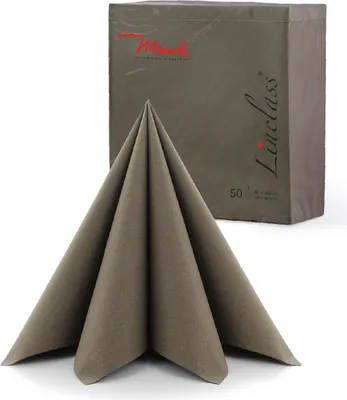 Zdjęcie produktu dla PG-Airlaid serwetka brązowa, 40 x 40 cm, 50 sztuk