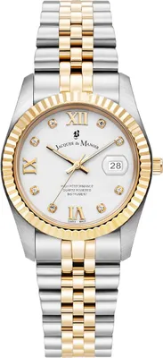 Image de Jacques du Manoir Montre dateur Inspiration Roman White - Silver