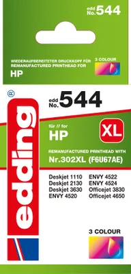 Obrázok produktu pre Edding EDD-544, Vysoký (XL) výnos, Azúrová, Purpurová, Žltá, 16 ml, 1 kusov, 360 strany, Balenie po jednom kuse
