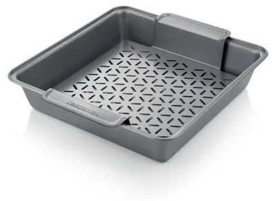 Bakplaat mit Grillrost, 24 x 24 cm, antihaftbeschichtet