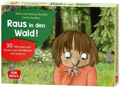 Produktbild von Bildkarten A5: 30 Waldaktivitäten für Kinder (4-10 Jahre) – bunt illustriert für Kita & Grundschule