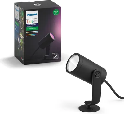 Produktbild von Philips Hue White&Col. Amb. Lily Spot 1flg Erw schw 700lm/