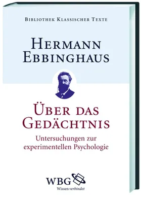 Immagine prodotto di Ebbinghaus, H: Über das Gedächtnis