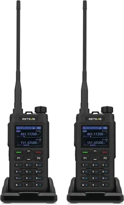 Zdjęcie produktu dla Radiotelefony Retevis C62 dwuzakresowe, duży zasięg, wysoka wydajność UV, ekran LED, redukcja szumów, biznesowe walkie talkie, do wędrówek kempingowych