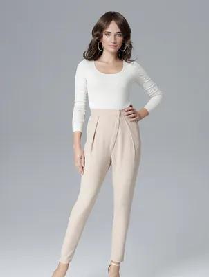 Immagine prodotto di Lenitif Pantaloni eleganti da donna Ardal L018 beige S