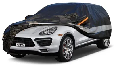 Zdjęcie produktu dla Pokrowiec samochodowy do Porsche Cayenne (2002-2024), 10-warstwowy, wodoodporny, z ochroną przed promieniowaniem UV, kolor czarny
