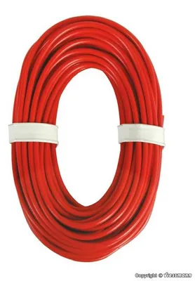 Produktbild von Viessmann 6895 - Hochstromkabel 0,75 mmÃƒâ€šÃ‚², rot, 10 m  - Neu