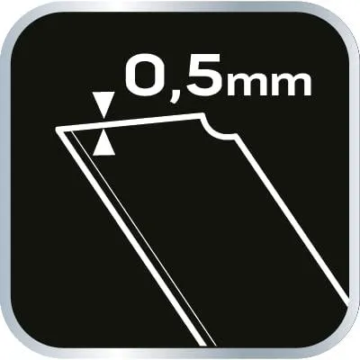 Abbrechklingen 18 mm, 10 Stück, 0,5 mm, 7 Segmente