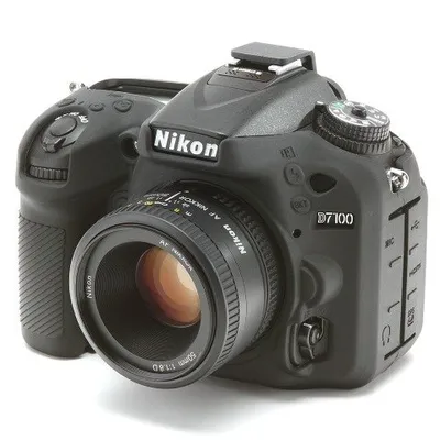 Produktbild von Easycover Silikon Schutzhülle für Nikon D7100 und 7200 - Schwarz