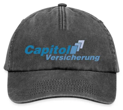 Produktbild von Spreadshirt Stromberg Logo Capitol Versicherung Vintage Cap, One size, Vintage Schwarz