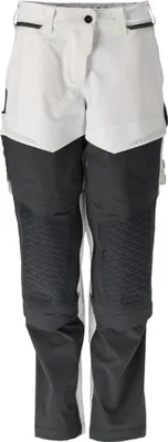 Image de Pantalon avec poches genouillères Blanc/gris anthracite, taille 82 C54 MASCOT 22078-605-0689