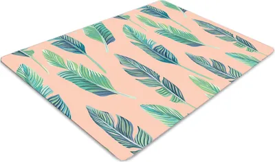 Produktbild von Stuhlunterlage Bürostuhlunterlage 120 cm x 90 cm Bodenmatte Bürostuhlunterlage - Pfirsichblätter