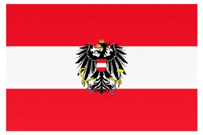 Produktbild von Flagge Österreich mit Adler 150x90cm aus 100g/m² Stoff