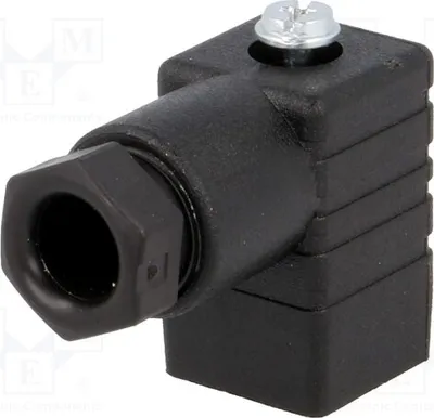 Immagine prodotto di Connettore: Ventil; Spina; Formato C; 8 mm; femmina; PIN: 3 933137100 GDSN 207 NERO. Connettore per valvola