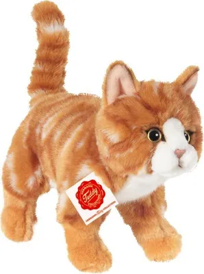 Produktbild von Katze stehend rot getigert, ca. 20 cm