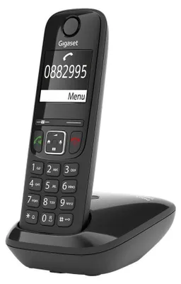 Produktbild von Gigaset A690, Analoges Telefon, Kabelloses Mobilteil, Freisprecheinrichtung, 100 Eintragungen, Anrufer-Identifikation, Schwarz