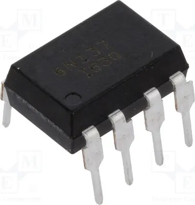 Produktbild von 1x Optokoppler THT  Kanäle: 1  DIP8 6N137 Optokoppler - Digitalausgang