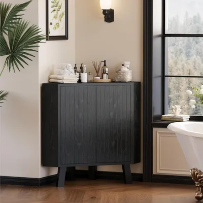 Immagine prodotto di Armadio a giorno, credenza, cassettiera, mobile contenitore 80x40x78 cm, colore nero