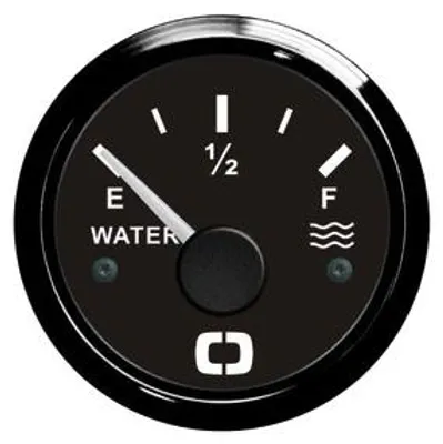 Immagine prodotto di Indicatore di livello dell'acqua 240-33/0-190 ohm con retroilluminazione rossa Osculati 27.320.04