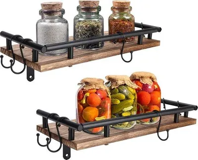 Produktbild von Holz-Kräuterregal Wandmontage für Küche