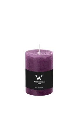 Produktbild von INNA-Glas Votivkerze Aurora, violett, 14cm, Ø 9,8cm, 100h - Germany - Stumpenkerze
