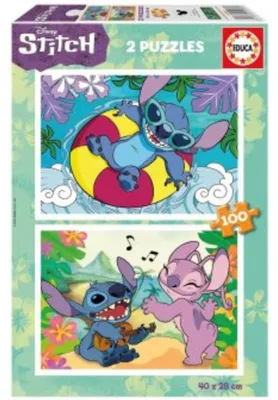 Image de Puzzle Educa Disney Classics 2 x 100 pièces Multicolore  Enfants Multicolore Taille unique