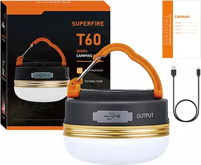 Produktbild von Superfire T60 Campinglampe 2,5W, 850lm
