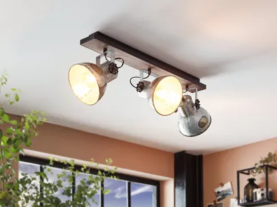 Obrázok produktu pre EGLO 49652, Bodové osvetlenie, E27, 3 žiaroviek, 220-240 V, Čierna, Zinok