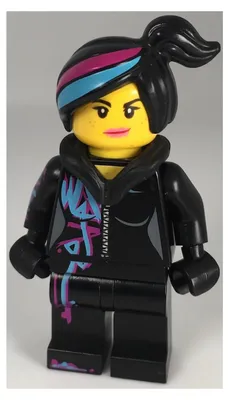 Produktbild von LEGO Minifigur Wyldstyle with Hood Folded Down – The LEGO Movie (tlm027) –