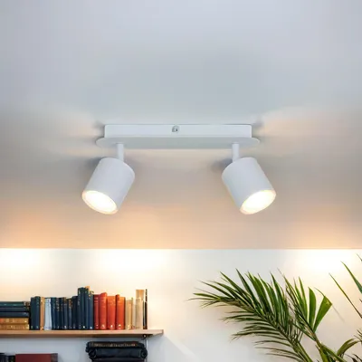 Immagine prodotto di Faretto da soffitto GU10 Bianco Metallo Moderno Faretto da soffitto per soggiorno