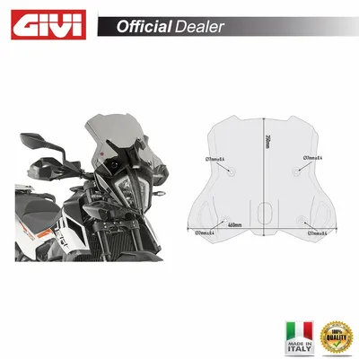 Produktbild von Givi Ktm 390/790 Adventure/r 7710d Windschutzscheibe Durchsichtig  Durchsichtig One Size