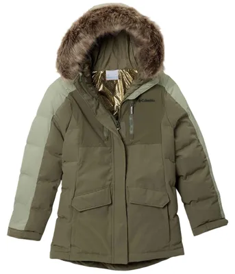 Image de Parka Columbia Chaqueta con capucha Columbia Marquam Peak Fusion III Parka verde bosque niña pour Femme