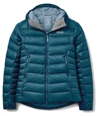 Obrázek produktu pro Dámská péřová treková bunda Rab Electron Pro Hoody Women, modrá, velikost 10_S
