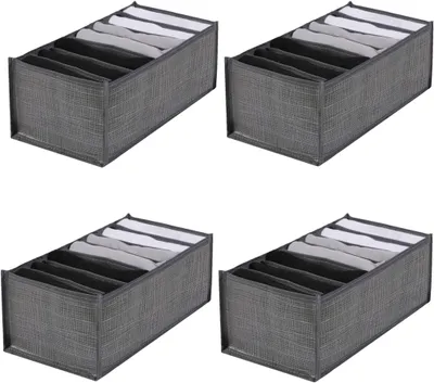 Obrázek produktu pro Organizér do zásuvek Organizér na ponožky Organizér do šatny Šatník Úložné boxy na spodní prádlo (balení 4 ks)
