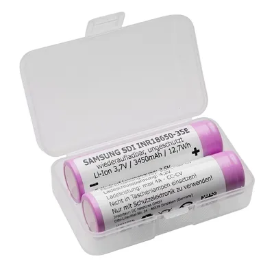 Produktbild von 2er Set Lithium-Ionen-Akku für PARD Sytong HIKMICRO - Typ: 18650, 3,7 Volt mit 3500mAh