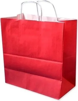 Obrázok produktu pre Papierová taška na darčeky, červená, 305 x 170 x 340 mm, 10 kusov