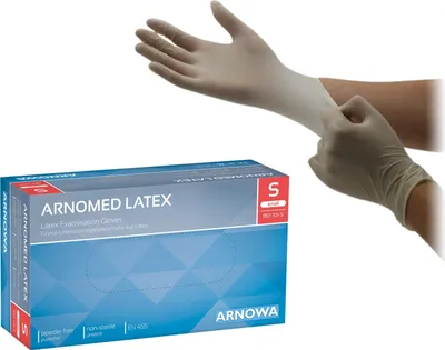 Image de Gants en latex, blancs, non poudrés, taille S, 100 pièces
