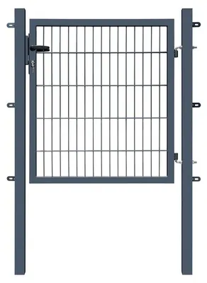 Produktbild von Doppelstabmatten Gartentor Einzeltor Basic 6/5/6 mm Anthrazit