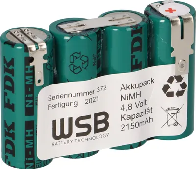 Produktbild von Akku passend Wolf Rasenschere Accu 60 ACCU60 4,8 Volt 2150mAh