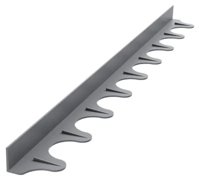 Obrázek produktu pro INF Silikonová krycí lišta do kuchyňské mezery s vlnitým vzorem 54 cm - 2 ks Šedá