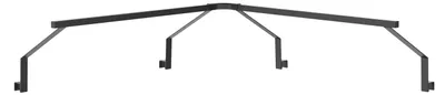 Produktbild von Cozze® LED-Corner-Rack, für Outdoor-Küche, Eck-Modul, exkl. LED-Streifen, Länge 90 cm, Aluminium, schwarz