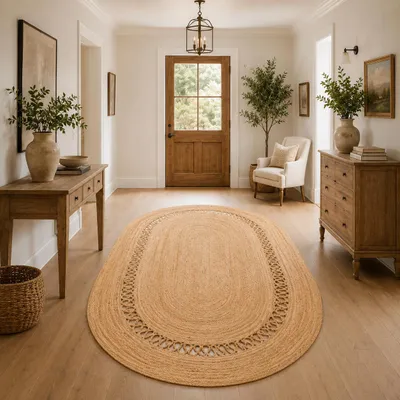 Produktbild von Naturfaser Teppich Handgefertigt Jute Salsa Natur Modern, Größe:200x300 cm