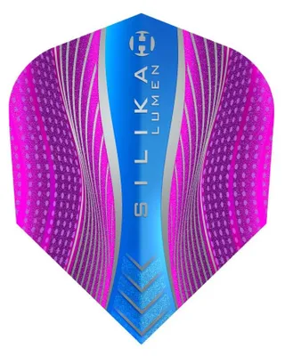 Produktbild von Harrows - Dart Flights "Silica Lumen" 3er-Pack PP5011 (Einheitsgröße) (Pink/Blau)
