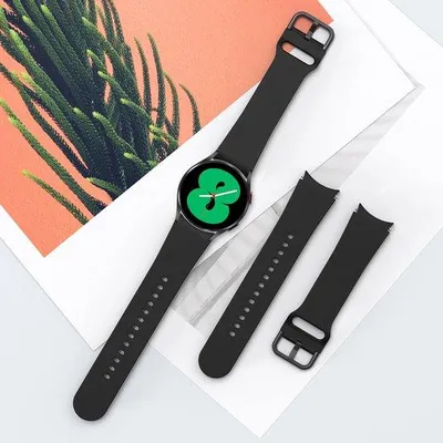 Productafbeelding van Armband voor Galaxy Watch 4 - 40 mm/44 mm - siliconen - comfortabel en duurzaam - ServiceTopper