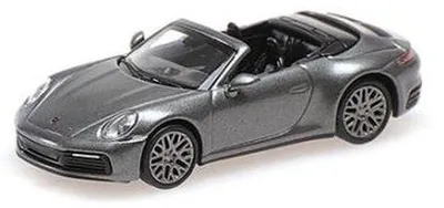 Produktbild von Minichamps 1:87 PORSCHE 911 (992) - CARRERA 4S CABRIOLET - 2019 - grey metallic