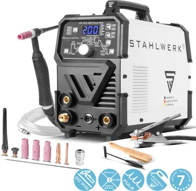 Obrázek produktu pro STAHLWERK DC TIG 200 Puls Pro 2 v 1 kombinovaný svarovací stroj