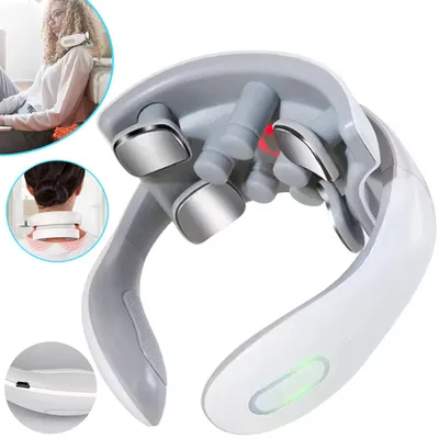 Produktbild von Intelligentes Nackenmassagegerät, Elektrisches Nackenmassagegerät mit Wärme, Mehrere Modi, für Nacken- und Schulterschmerzen