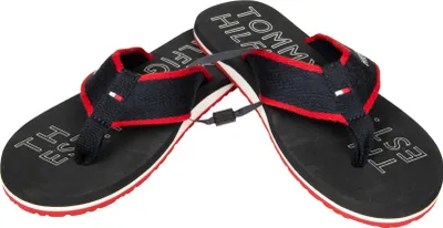Immagine prodotto di Infradito uomo TOMMY HILFIGER ciabatta mare piscina con laccio in tessuto beachwear articolo XM0XM02885, EUR 41 - UK 7 - USA 8 - CM 26, Poliestere 100%