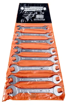 Image de Jeu de clés à fourche McDrill, 8 pièces, acier au chrome-vanadium, 6-22mm