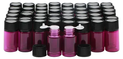 3 ml Glaskolben mit Stopfen und Schraubkappe, 50 Stück
